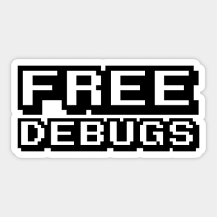 FREE DEBUGS Sticker